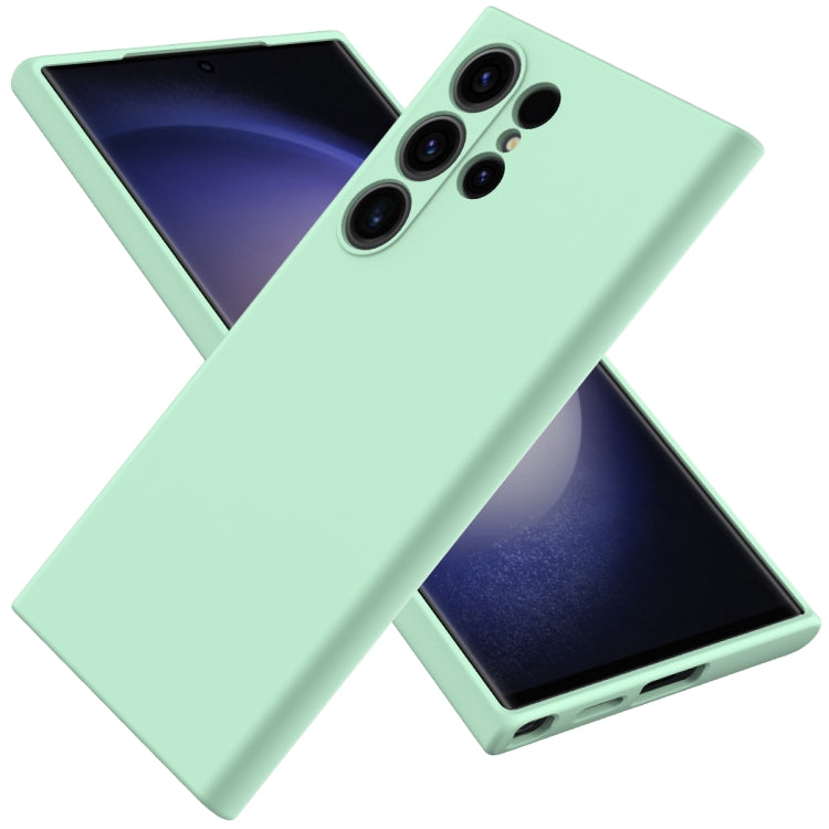 Solid Color Liquid Silicone Dropproof Full Coverage Phone Case