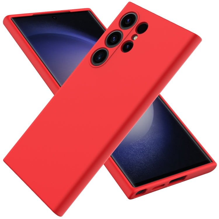 Solid Color Liquid Silicone Dropproof Full Coverage Phone Case