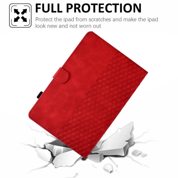 For Samsung Galaxy Tab A 10.1 T510 / T515 2019 Rhombus Embossed Leather Tablet Case��������������...