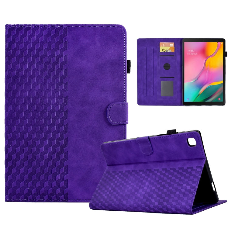 For Samsung Galaxy Tab A 10.1 T510 / T515 2019 Rhombus Embossed Leather Tablet Case��������������...