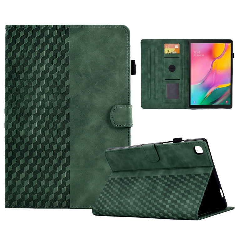 For Samsung Galaxy Tab A 10.1 T510 / T515 2019 Rhombus Embossed Leather Tablet Case��������������...