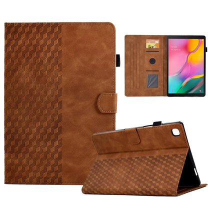 For Samsung Galaxy Tab A 10.1 T510 / T515 2019 Rhombus Embossed Leather Tablet Case��������������...