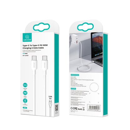 USAMS US-SJ613 U84 PD100W USB-C / Type-C to USB-C / Type-C Charging Data Cable, Type-C 1m, Type-C...
