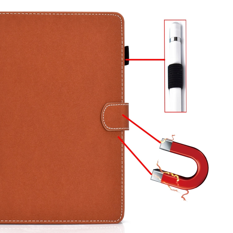 Solid Color Tablet PC Universal Magnetic Horizontal Flip Leather Case with Card Slots & Holder���...