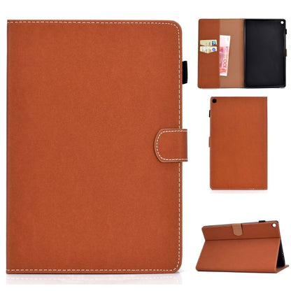 Solid Color Tablet PC Universal Magnetic Horizontal Flip Leather Case with Card Slots & Holder���...