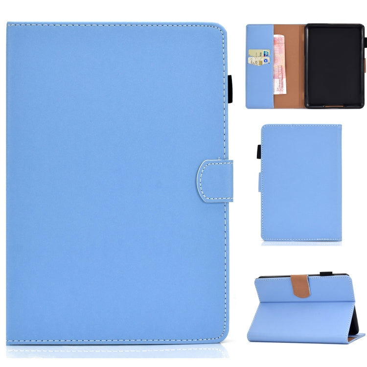 Solid Color Tablet PC Universal Magnetic Horizontal Flip Leather Case with Card Slots & Holder���...