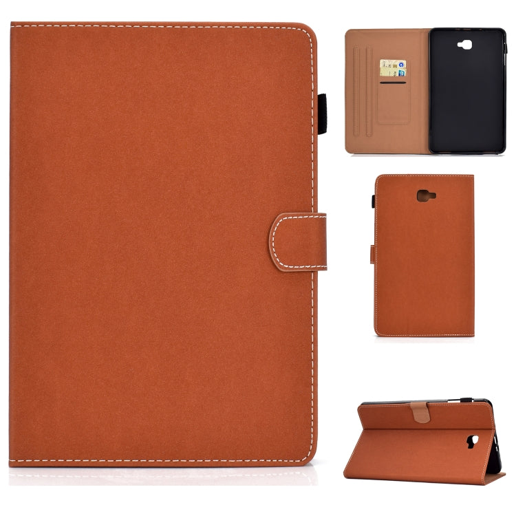 Solid Color Tablet PC Universal Magnetic Horizontal Flip Leather Case with Card Slots & Holder���...