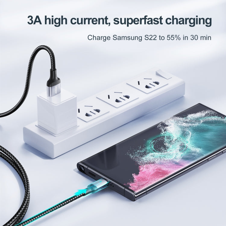 JOYROOM S-UC027A10 Extraordinary Series 3A USB-A to USB-C / Type-C Fast Charging Data Cable������...