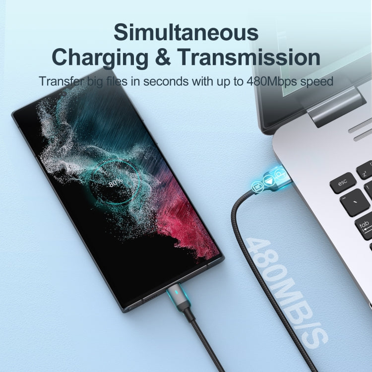 JOYROOM S-UC027A10 Extraordinary Series 3A USB-A to USB-C / Type-C Fast Charging Data Cable������...