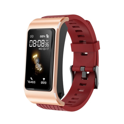 H21 1.14 inch Silicon Band Detachable Smart Watch Support Temperature Measurement / Bluetooth Cal...