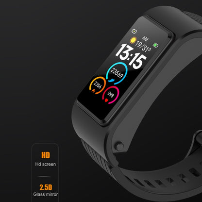 H21 1.14 inch Silicon Band Detachable Smart Watch Support Temperature Measurement / Bluetooth Cal...