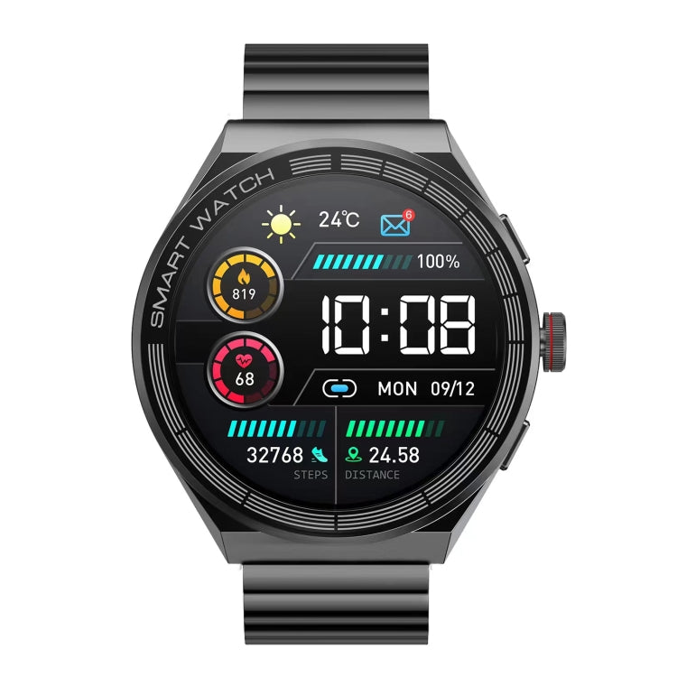 BM01 1.45 inch Steel Band IP68 Waterproof Smart Watch Support Bluetooth Call / NFC���������������...