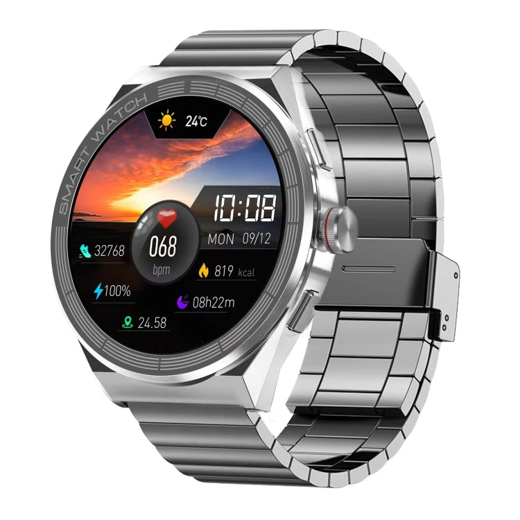 BM01 1.45 inch Steel Band IP68 Waterproof Smart Watch Support Bluetooth Call / NFC���������������...
