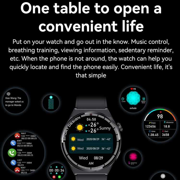 HDT 3 Max 1.6 inch Leather Band IP67 Waterproof Smart Watch Support Bluetooth Call / NFC���������...
