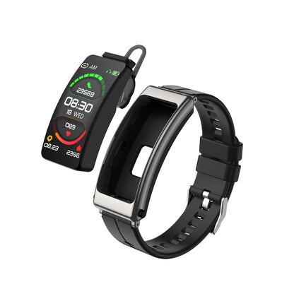 K13 1.14 inch Silicone Band Earphone Detachable Smart Watch Support Bluetooth Call���������������...