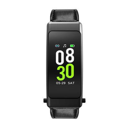 K50+ 0.96 inch Leather Band Earphone Detachable Life Waterproof Smart Watch Support Bluetooth Cal...