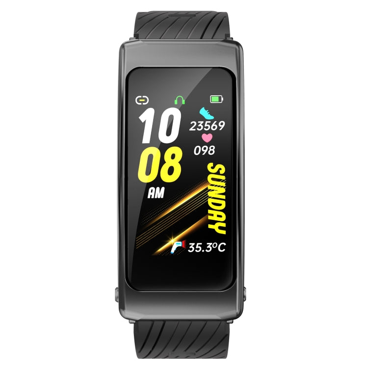 K20 1.14 inch Silicone Band Earphone Detachable Life Waterproof Smart Watch Support Bluetooth Cal...