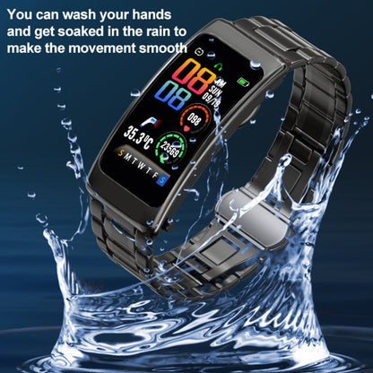 K20 1.14 inch Silicone Band Earphone Detachable Life Waterproof Smart Watch Support Bluetooth Cal...