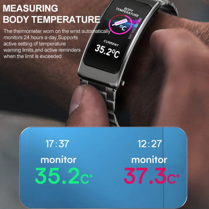 K20 1.14 inch Silicone Band Earphone Detachable Life Waterproof Smart Watch Support Bluetooth Cal...