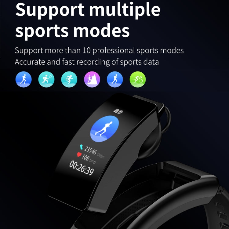 K50 1.08 inch Steel Band Earphone Detachable IP67 Waterproof Smart Watch Support Bluetooth Call��...
