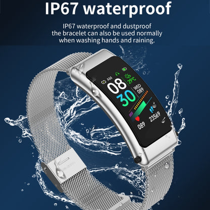 K50 1.08 inch Steel Band Earphone Detachable IP67 Waterproof Smart Watch Support Bluetooth Call��...