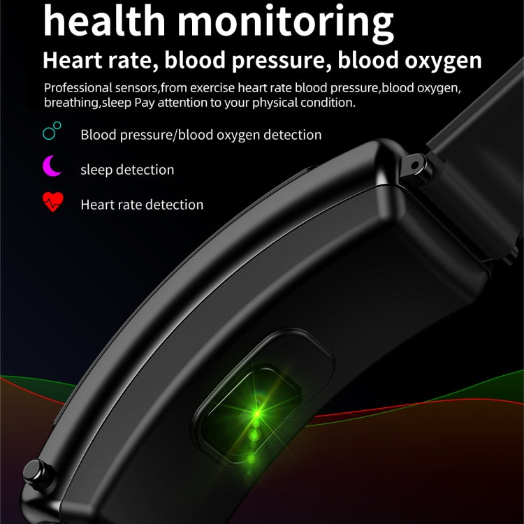 K50 1.08 inch Steel Band Earphone Detachable IP67 Waterproof Smart Watch Support Bluetooth Call��...