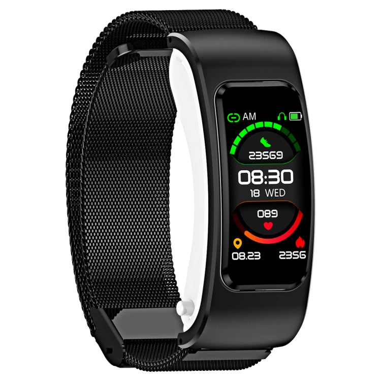 K60 1.08 inch Steel Band Earphone Detachable Life Waterproof Smart Watch Support Bluetooth Call��...