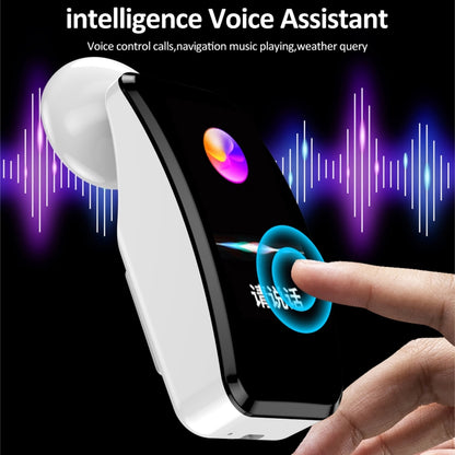 K60 1.08 inch Steel Band Earphone Detachable Life Waterproof Smart Watch Support Bluetooth Call��...