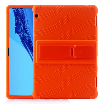 Tablet PC Silicone Protective Case with Invisible Bracket, For Huawei MediaPad T5����������������...