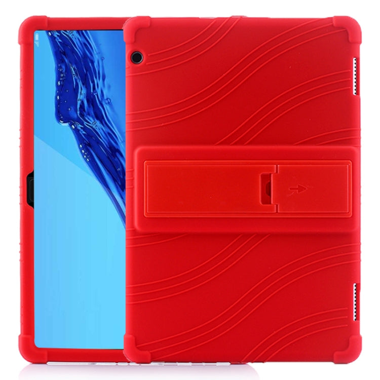 Tablet PC Silicone Protective Case with Invisible Bracket, For Huawei MediaPad T5����������������...