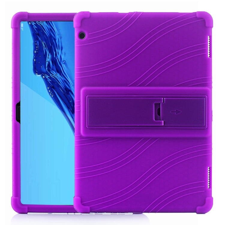 Tablet PC Silicone Protective Case with Invisible Bracket, For Huawei MediaPad T5����������������...