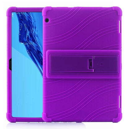 Tablet PC Silicone Protective Case with Invisible Bracket, For Huawei MediaPad T5����������������...
