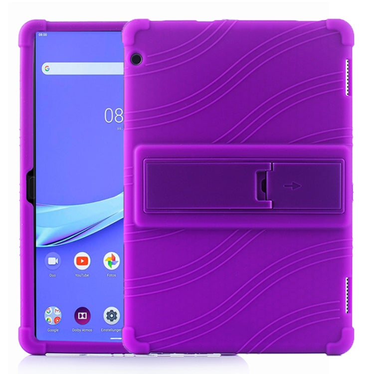 Tablet PC Silicone Protective Case with Invisible Bracket, For Huawei MediaPad T5����������������...
