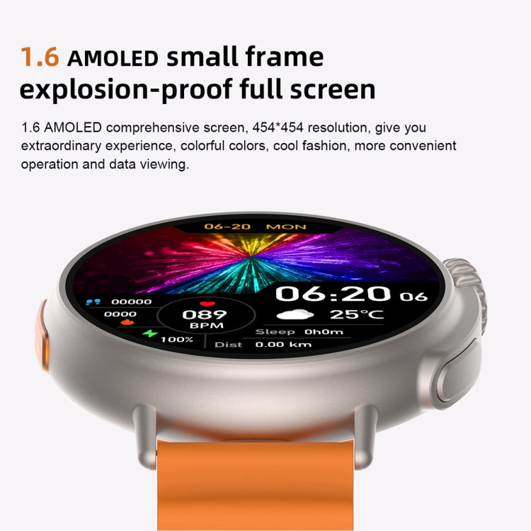 MT30 1.6 inch HD Screen TPU Strap Smart Watch Supports Voice Calls/Blood Oxygen Monitoring�������...