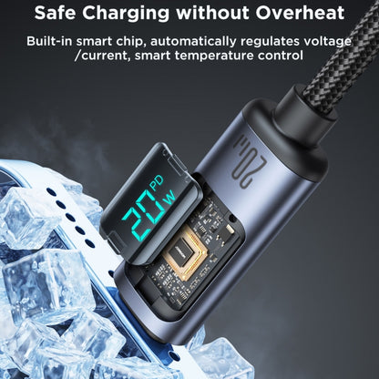 JOYROOM S-CL020A16 20W USB-C / Type-C to 8 Pin Digital Display Fast Charging Data Cable����������...