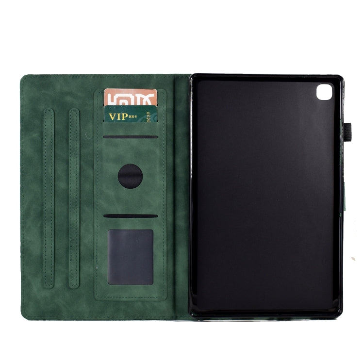 Fortune Tree Pressure Flower PU Tablet Case with Wake-up / Sleep Function