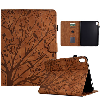 Fortune Tree Pressure Flower PU Tablet Case with Wake-up / Sleep Function