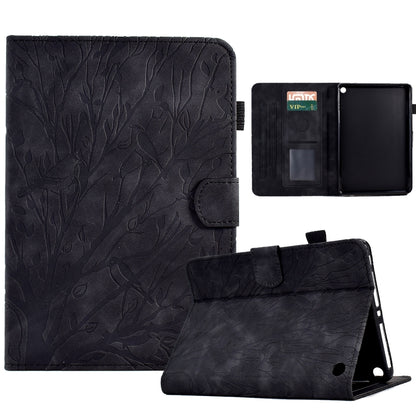 Fortune Tree Pressure Flower PU Tablet Case with Wake-up / Sleep Function