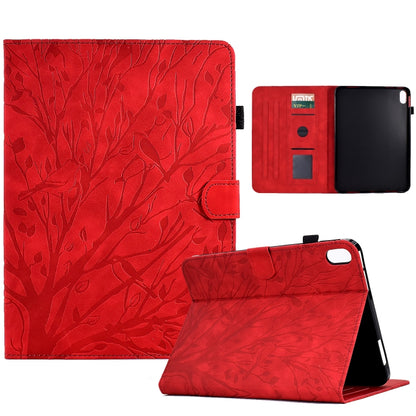 Fortune Tree Pressure Flower PU Tablet Case with Wake-up / Sleep Function