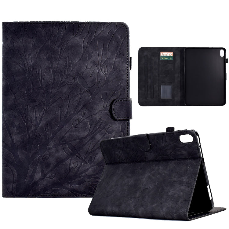 Fortune Tree Pressure Flower PU Tablet Case with Wake-up / Sleep Function