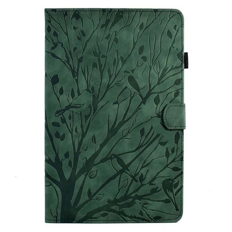 Fortune Tree Pressure Flower PU Tablet Case with Wake-up / Sleep Function
