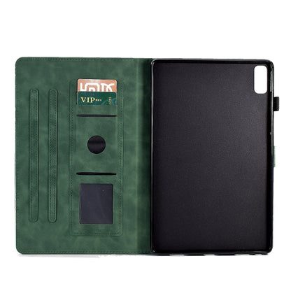 Fortune Tree Pressure Flower PU Tablet Case with Wake-up / Sleep Function