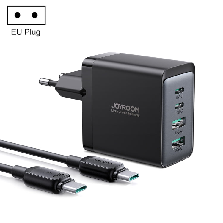 JOYROOM TCG02 Gallium Nitride 67W Dual USB+Dual USB-C/Type-C Multi-Port Charger Set, EU Plug�����...