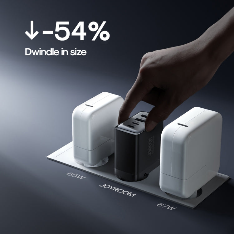 JOYROOM TCG02 Gallium Nitride 67W Dual USB+Dual USB-C/Type-C Multi-Port Charger Set, EU Plug�����...