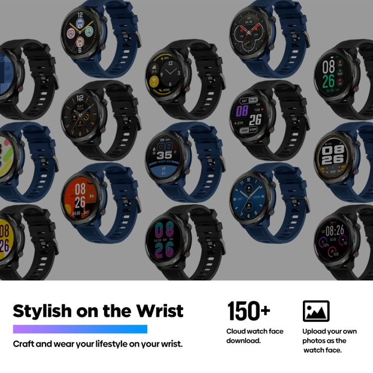 Zeblaze Stratos 2 Lite 1.32 inch IPS Screen 5 ATM Waterproof GPS Smart Watch, Support Heart Rate ...