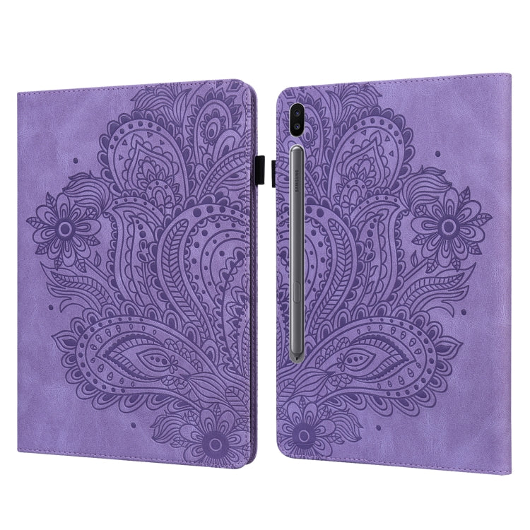 Peacock Embossed Pattern Leather Tablet Case