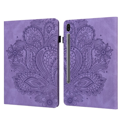Peacock Embossed Pattern Leather Tablet Case