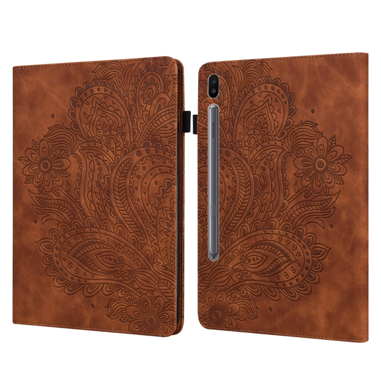 Peacock Embossed Pattern Leather Tablet Case