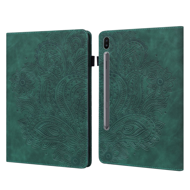 Peacock Embossed Pattern Leather Tablet Case