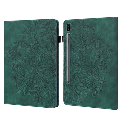 Peacock Embossed Pattern Leather Tablet Case
